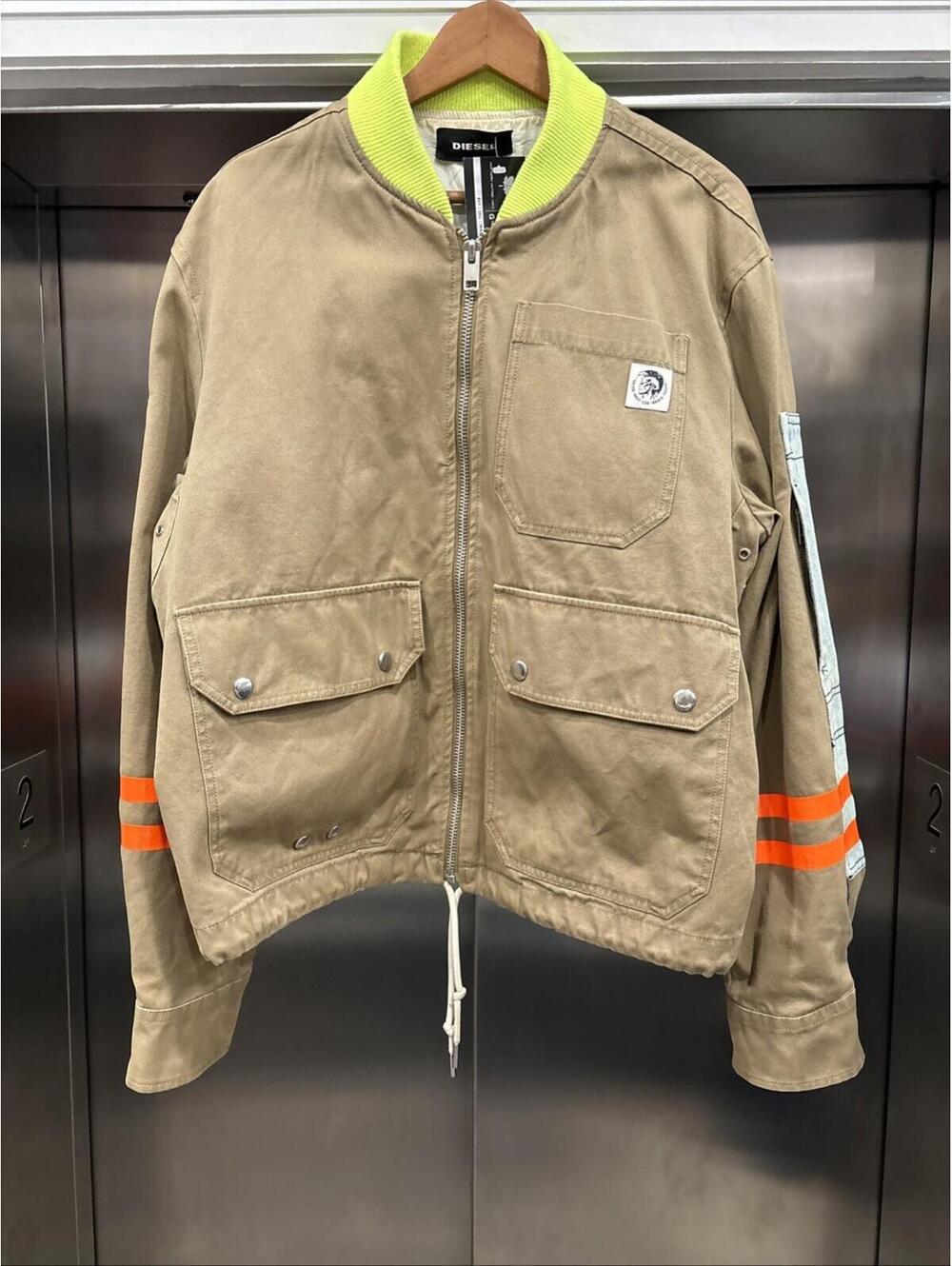 Men’s Beige Patchwork Diesel Jacket